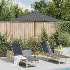 Sonnenschirm mit Holz-Mast 150x200 cm Anthrazit