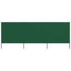 3-teiliges Windschutzgewebe 400 x 120 cm Grün