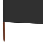 3-teiliges Windschutzgewebe 400 x 120 cm Anthrazit