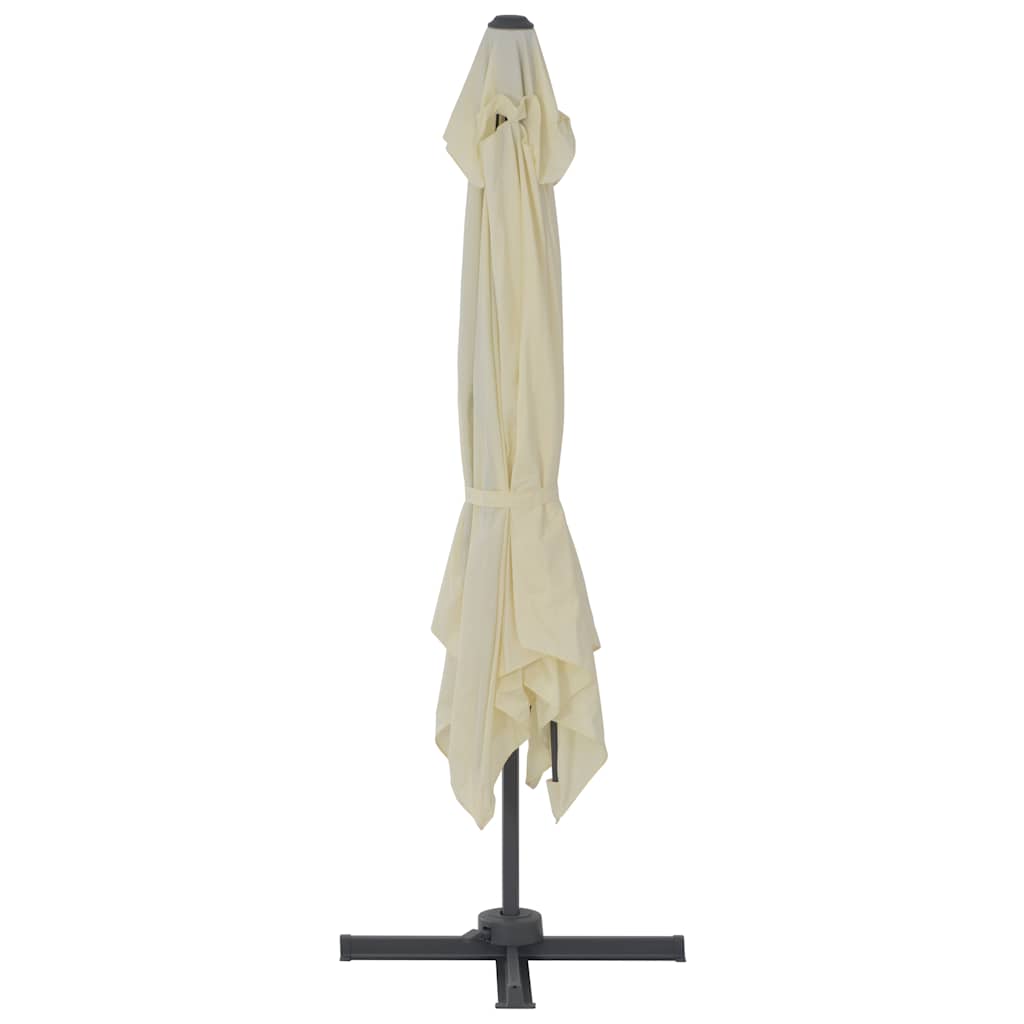 Ampelschirm mit Aluminiummast 300 x 300 cm Sand