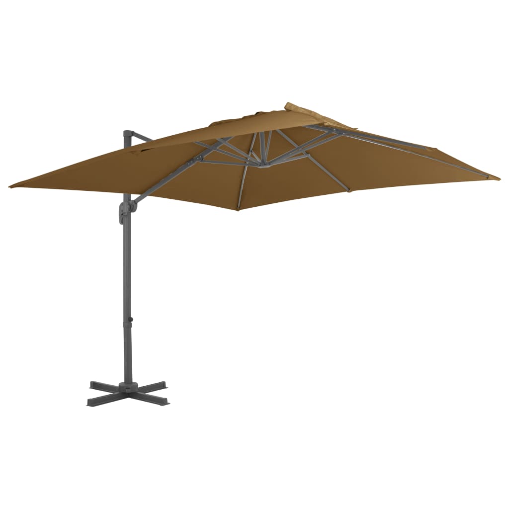 Ampelschirm mit Aluminium-Mast 300x300 cm