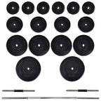 Kraftturm mit Langhantel und Kurzhantel-Set 60,5 kg