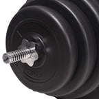 Hantelbank mit Ablage, Langhantel und Kurzhantel-Set 120 kg