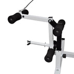 Hantelbank mit Ablage, Langhantel und Kurzhantel-Set 120 kg
