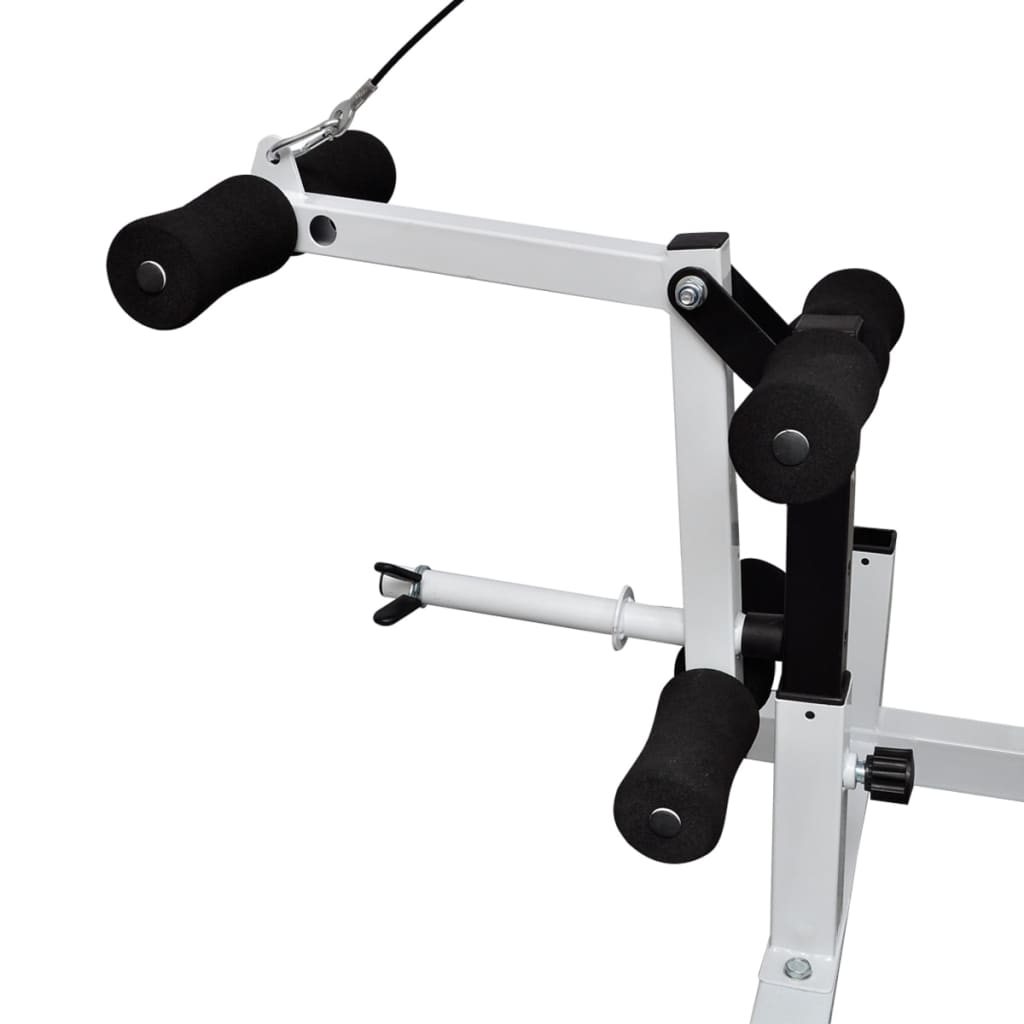 Hantelbank mit Ablage, Langhantel und Kurzhantel-Set 120 kg