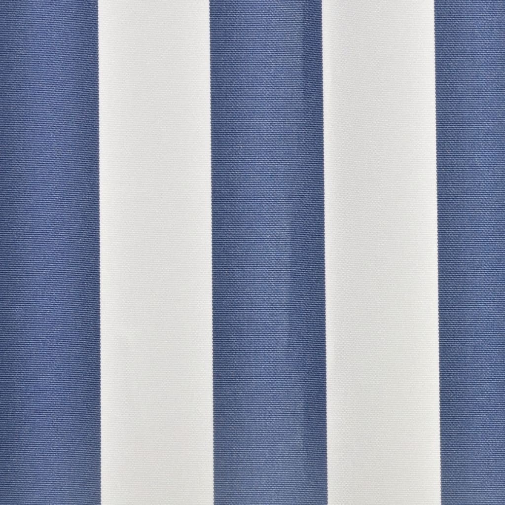 Markisenbespannung Canvas Blau & Weiß 5x3 m