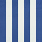 Einziehbare Markise 150×150 cm Blau und Weiß