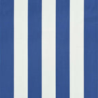 Einziehbare Markise 400 x 150 cm Blau und Weiß