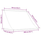 Einziehbare Markise 200×150 cm Gelb und Weiß