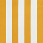 Einziehbare Markise 250×150 cm Gelb und Weiß