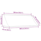 Einziehbare Markise 400×150 cm Gelb und Weiß