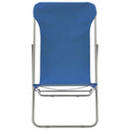 Klappbare Strandstühle 2 Stk. Stahl und Oxford-Gewebe Blau