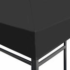 Pavillondach 310 g/m² 3x3 m Grau