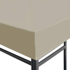 Pavillondach 310 g/m² 4×3 m Beige
