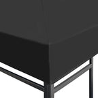 Pavillondach 310 g/m² 4x3 m Grau