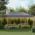Pop-Up-Partyzelt Faltbar 3x6 m Anthrazit