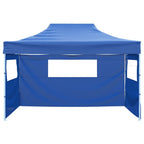 Faltzelt mit 3 Seitenteilen 3x4,5 m Blau
