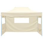Faltzelt mit 3 Seitenteilen 3x4,5 m Creme