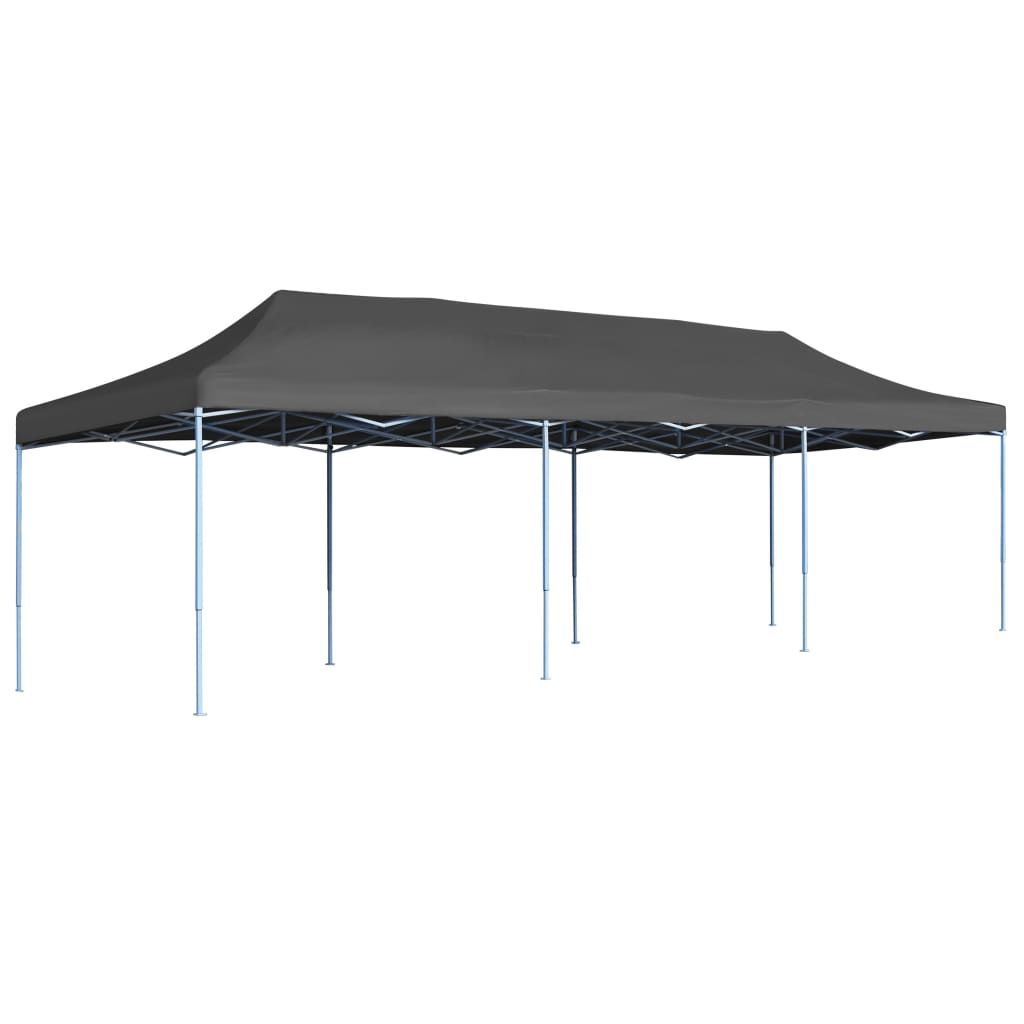 Faltzelt Pop-Up Partyzelt 3 x 9 m Anthrazit
