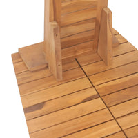 Gartendusche Massivholz Teak 70x75x204 cm