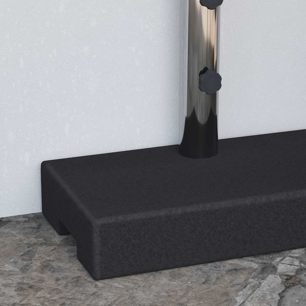 Sonnenschirmständer Granit 25 kg Rechteckig Schwarz