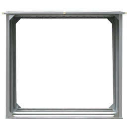vidaXL Brennholzlager Verzinkter Stahl 172 x 91 x 154 cm Grau