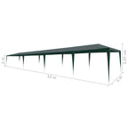 Partyzelt 3x12 m PE Grün