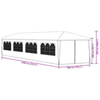 Partyzelt 3x12 m Grün