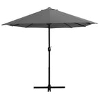 Sonnenschirm mit Aluminium-Mast 460 x 270 cm Anthrazit