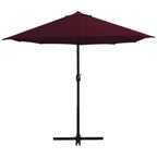 Sonnenschirm mit Aluminium-Mast 460x270 cm Bordeauxrot
