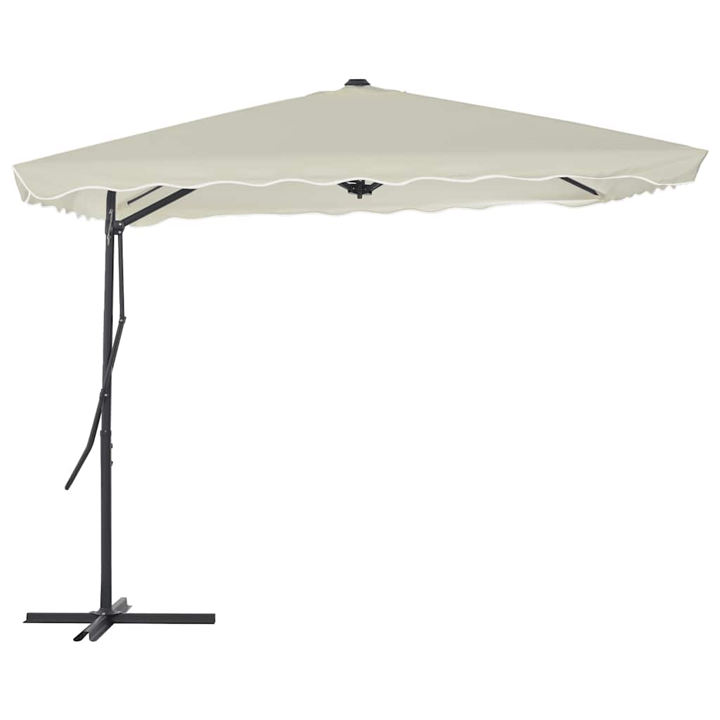 Sonnenschirm mit Stahl-Mast 250x250 cm Sandweiß