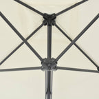 Sonnenschirm mit Stahl-Mast 250x250 cm Sandweiß