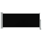 Ausziehbare Seitenmarkise 100 x 300 cm Schwarz