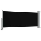 Ausziehbare Seitenmarkise 100 x 300 cm Schwarz