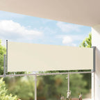 Ausziehbare Seitenmarkise 100 x 300 cm Creme
