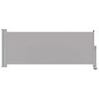 Ausziehbare Seitenmarkise 100x300 cm Grau
