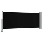 Ausziehbare Seitenmarkise 120x300 cm Schwarz