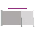 Ausziehbare Seitenmarkise 120x300 cm Grau