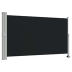Ausziehbare Seitenmarkise 140x300 cm Schwarz