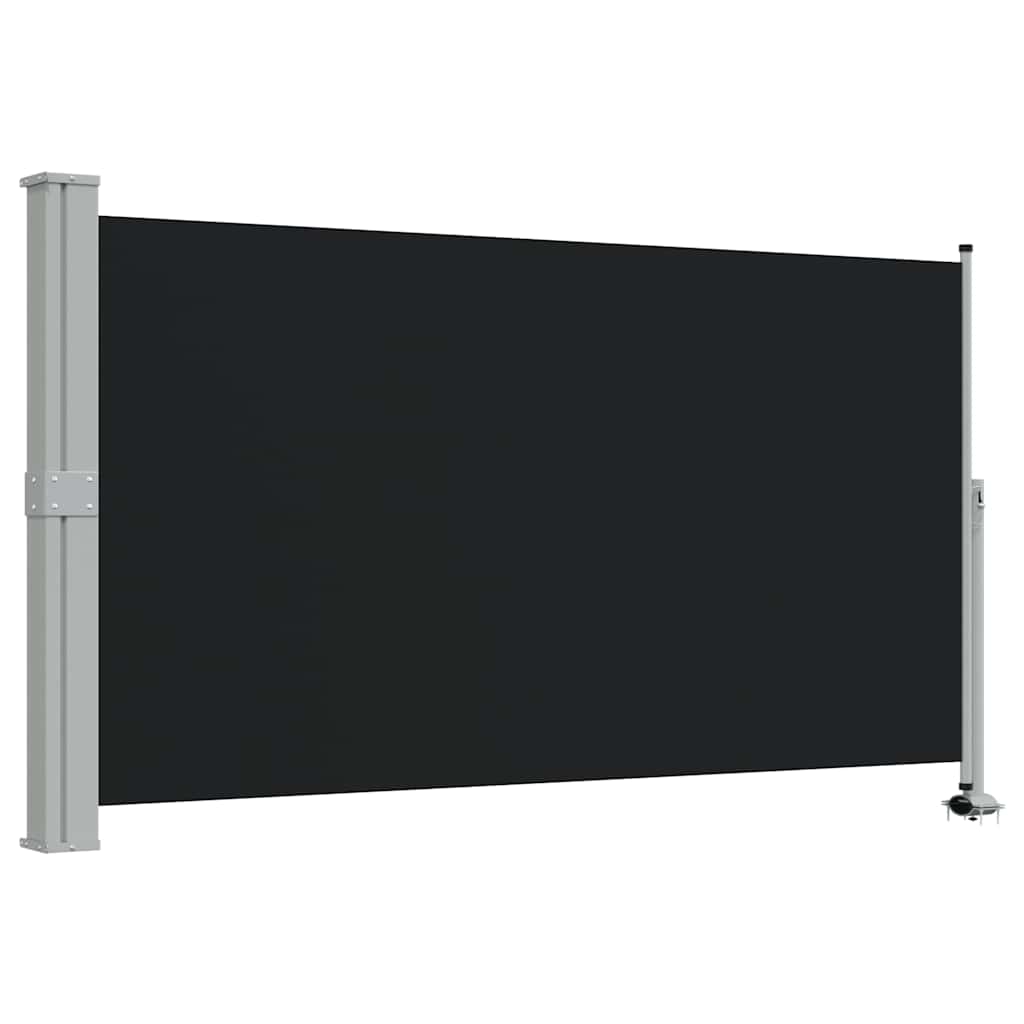Ausziehbare Seitenmarkise 140x300 cm Schwarz