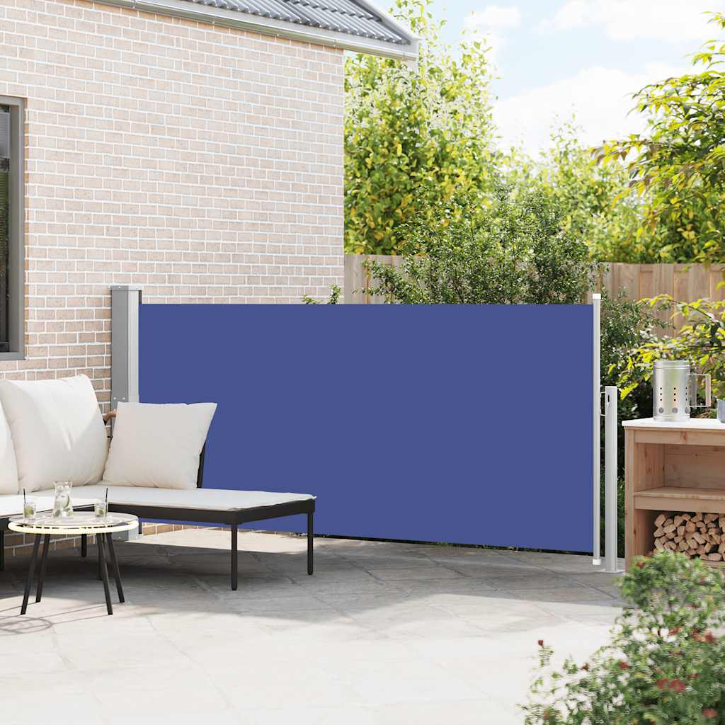 Ausziehbare Seitenmarkise 140x300 cm Blau