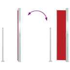 Ausziehbare Seitenmarkise 140x300 cm Rot