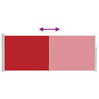 Ausziehbare Seitenmarkise 120x300 cm Rot