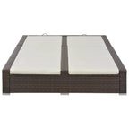 Doppel-Sonnenliege Poly Rattan Braun
