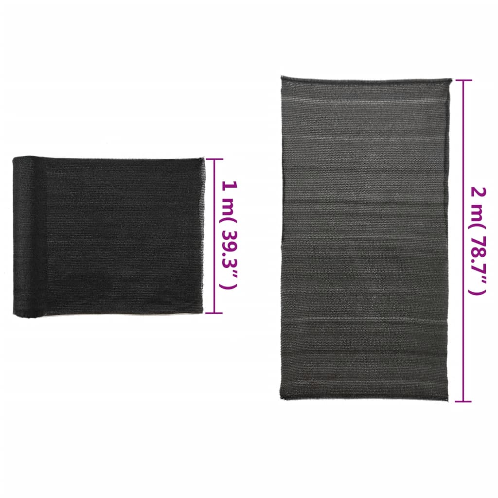 Sichtschutznetz HDPE 2x10 m Schwarz