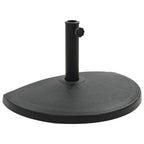 Sonnenschirmfuß Halbrund 15 kg Schwarz Polyharz