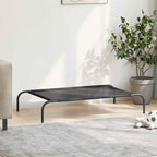 Erhöhtes Hundebett Schwarz L Textilene