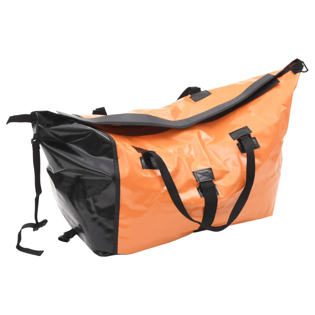 Gepäck-Fahrradanhänger mit Tasche Orange und Schwarz