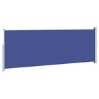 Ausziehbare Seitenmarkise 160x500 cm Blau