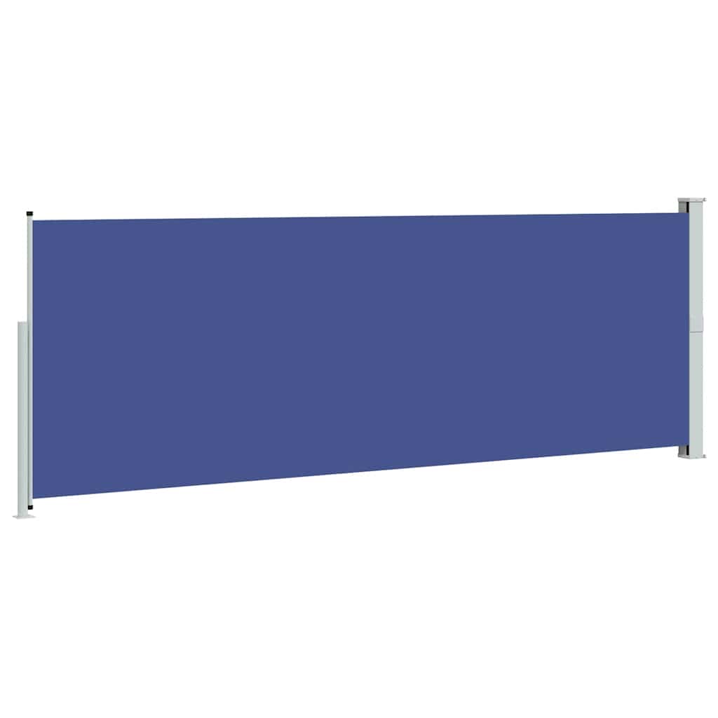 Ausziehbare Seitenmarkise 160x500 cm Blau